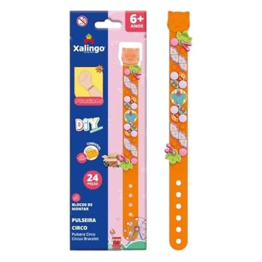 Imagem de Brinquedo Pedagógico Blocos De Montar Pulseira DIY Infantil 23 Peças (Pulseira Circo)