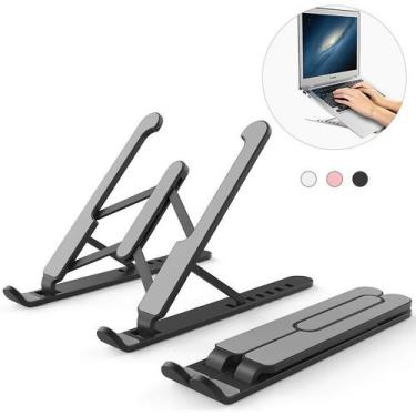 Imagem de Suporte Para Notebooks E Tablet Dobrável Portátil Ajustável Base Antid