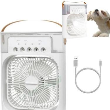 Imagem de Compacto Mini Branco Ventilador De Mesa - AL