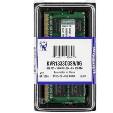 Imagem de Memoria 8gb P/ Notebook Kingston Ddr3 1333mhz Kvr1333d3s9/8g