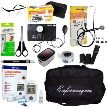 Imagem de Kit De Enfermagem Preto Com Oxímetro Completo - premium