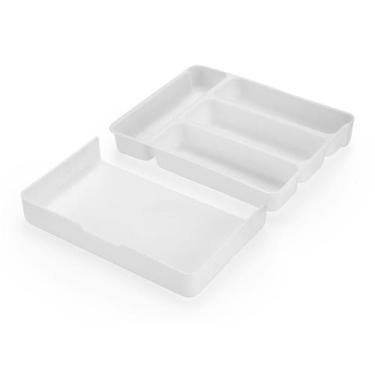 Imagem de Porta Talheres Organizador Gaveta Extensivel Branco - Arthi