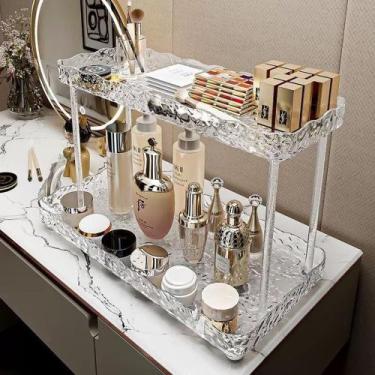 Imagem de Prateleira Organizador Diamante Porta Maquiagem Cosméticos Banheiro - 