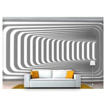 Imagem de Papel De Parede Túnel Profundo Geométrico 3D At59 - Você Decora