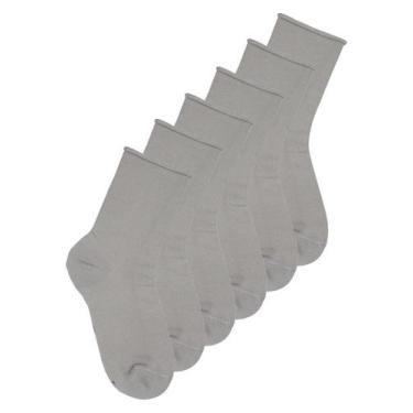 Imagem de Kit 6 Pares de Meias sem Punho Cano Médio Lupo 4421-001 - Genérico, Ci