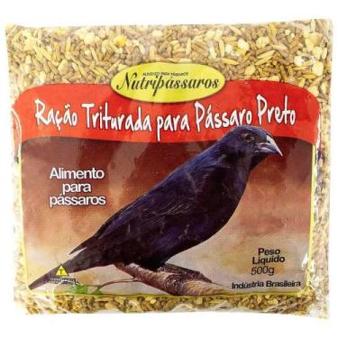 Imagem de Racao Nutripassaros Triturada Passaro Preto de Banana 500g - Nutripáss