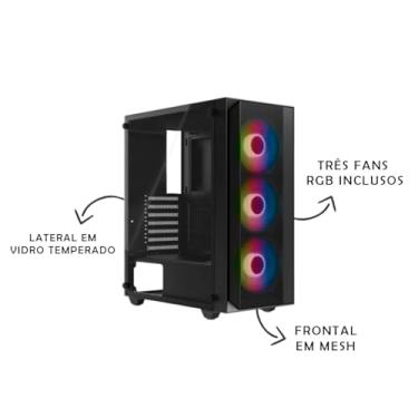 Imagem de PC Gamer Alligator Shop Intel Core i5 3470, Radeon RX 550 4GB, Memoria 8GB DDR3, SSD 240GB