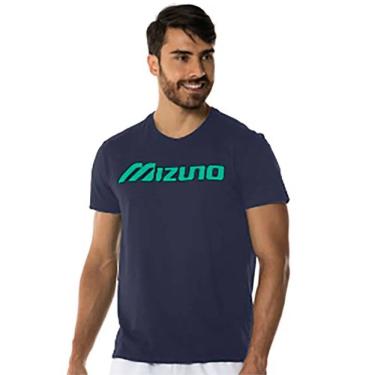 Imagem de Camiseta T-Shirt Masculina Mizuno Big Logo Azul Noite MIMSS4666