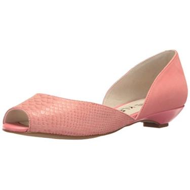 Imagem de Anne Klein Sapatilha feminina Fanetta Nubuck, Coral/Rosa médio, 6.5