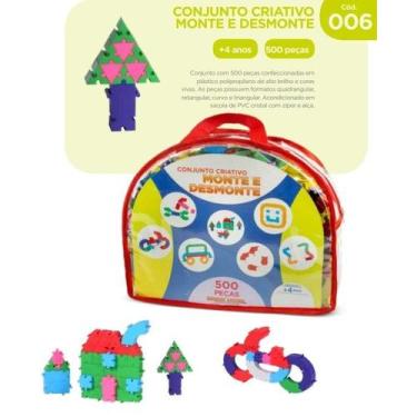 Imagem de Sacolão Montando Ideias 500 Peças - SchoolCenter