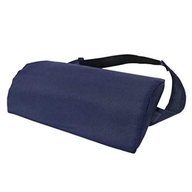 Imagem de Baoblaze almofada de esponja para cadeira de vime dobrável para almoço, cadeira de descanso, azul marinho