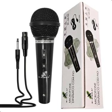 Imagem de Microfone Para Karaokê Dinâmico Com Fio 3 Metros Preto X-cell, PRETO