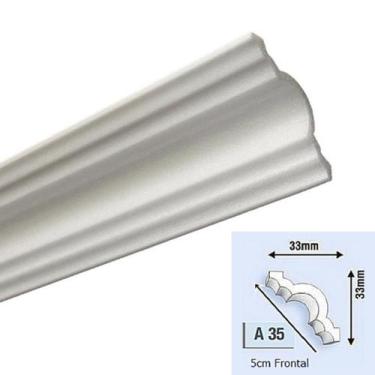 Imagem de Moldura Roda Teto Isopor Melhor Que Gesso Xps Mod A35 10 - Nova Moldur