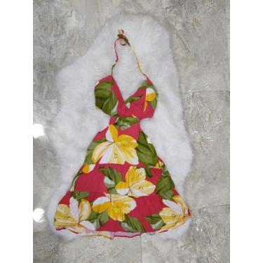 Imagem de Vestido curto listrado de amarrar - LALOKA, Multicolorido, M