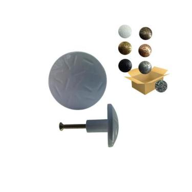 Imagem de Botão Para Armario De Cozinha Puxador Gaveta - Telis Ferragens, Branco