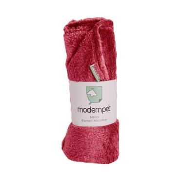 Imagem de Manta Microfibra Vermelha para Cães Modernpet