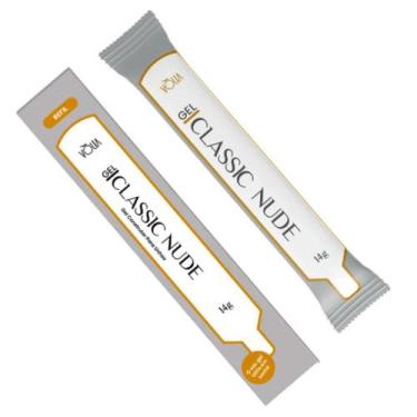 Imagem de Sachê gel classic nude 14g vòlia para alongamento das unhas