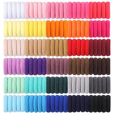 Imagem de Jollybows 300 peças de laços de cabelo para bebês meninas acessórios elásticos de cabelo pequenas faixas de cabelo de nylon para crianças pequenas suportes de rabo de cavalo 2,54 cm 30 cores mini faixa de cabelo infantil