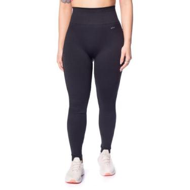 Imagem de Legging Feminina Selene Sem Costura Detalhe Vazado Preto, Preto, GG