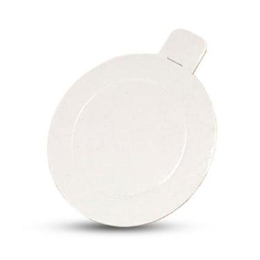 Imagem de 125 Base Laminada para Doces Redondo Nº5,5 Branco - AAZ