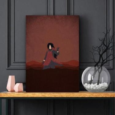 Imagem de Quadro Uchiha Madara Naruto decorativo Tela de Tecido - Wall Frame
