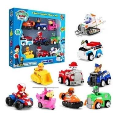 Imagem de Kit 9 Carrinhos Patrulha Canina Fricção Brinquedos Coleção. - toys