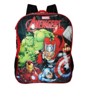 Imagem de Mochila Vingadores Avengers Meninos Escolar Costas Nova Top  - Luxcel,