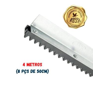 Imagem de Kit 4 Metros (8 pçs 50cm) Cremalheira Portão Rossi