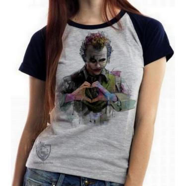 Imagem de Baby look blusa feminina ou Camiseta unissex Coringa - Empório Dutra, 