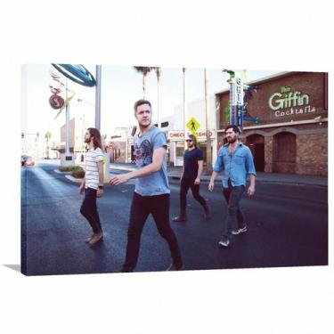 Imagem de Quadro decorativo Imagine Dragons - Tela em Tecido - Wall Frame