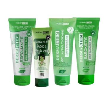 Imagem de Kit Skincare Tratamento para Peles Oleosas e com Acne e Poros  Dermach