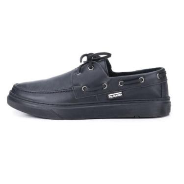 Imagem de Sapato Masculino Mocassim Dockside Em Couro - Polo Urban, Preto, Mascu