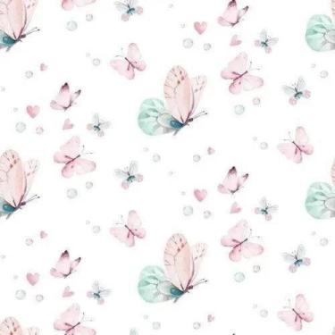 Imagem de Papel De Parede Adesivo Lavável Borboletas Coloridas In202 - Banner Ba