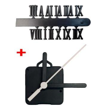 Imagem de Máquina Relógio Tic Tac Quartz Parede 16,5mm Ponteiros Palito 7,3cm Pr