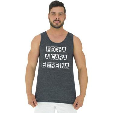 Imagem de Regata Clássica Masculina MXD Conceito Fecha A Cara E Treina, P, Grafi