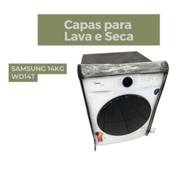 Imagem de Capa lava e seca samsung 14kg wd14t transparente flex - Capas Flex, MA