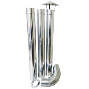 Imagem de Kit Chaminé Adams Galvanizado