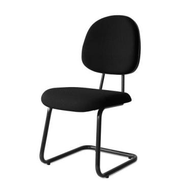 Imagem de Cadeira Executiva Turim Pé Continuo Preta - Flex Cadeiras