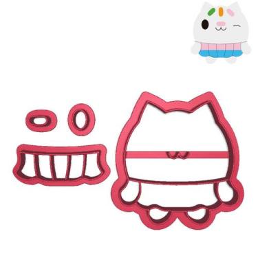 Imagem de Cortador Modular Gabby Casa Mágica Gato Dollhouse - DOCE IMPRESSO, 6,0