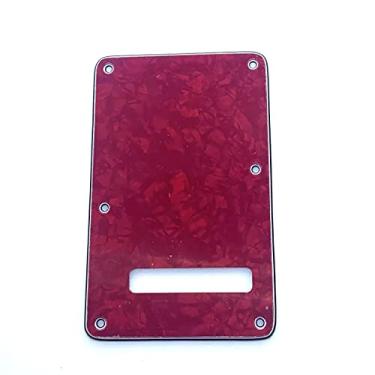 Imagem de Dopro Strat Guitar Back Plate ST Trem Tremolo Cover serve para para-lama padrão EUA/México Stratocaster vermelho pérola