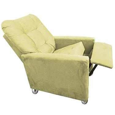 Imagem de Poltrona Cadeira Matri Reclinável Para Sala De Descanso Do Papai E Da Mamãe Amarelo