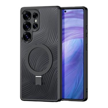 Imagem de MOOISVS Capa magnética para Samsung Galaxy S25 Ultra, compatível com MagSafe, hidrofóbico, antidesbotamento, anti-impressão digital, à prova de choque, capa protetora para celular Galaxy S25 Ultra,