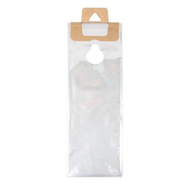 Imagem de Sacos para pendurar porta ClearBags para panfletos de maçaneta de porta Coupons | Bolsas de plástico transparente para pendurar para correspondência | Sacos de jornal com ganchos protegem contra chuva, sujeira, insetos, Clear, 100