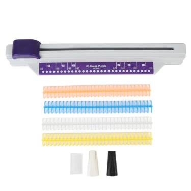 Imagem de Máquina de Encadernação Manual, Máquina de Encadernação de Bobina Com Capacidade de Perfuração de 30 Furos e 6 Folhas Com 4 Tiras de Encadernação de Folhas Soltas para Papel A4