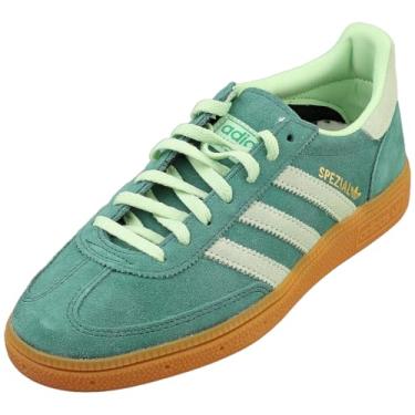 Imagem de adidas Tênis feminino de handebol Spezial, Verde universitário/semi verde brilhante/chiclete, 35