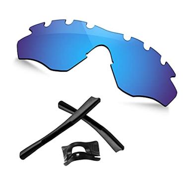 Imagem de TRUSHELL Lentes de reposição polarizadas | Kits de borracha para Oakley M2 armação ventilada OO9212 Óculos de sol azul oceano - Polarizado