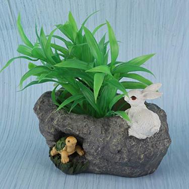 Imagem de Pedras de Imitação, Vasos Suculentos Micro Paisagem Suculentas Vasos de Plantas Decorados Com Resina Vegetal Artesanato Ornamentos Imitação de Pedra Madeira Morta e Paisagem de