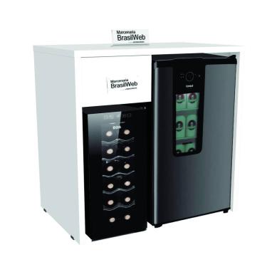 Imagem de Balcão Bancada Bar Para Embutir Cervejeira Frigobar Adega