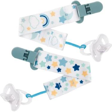 Imagem de Kit com dois prendedores para Chupeta Estrelinha 14499-Buba