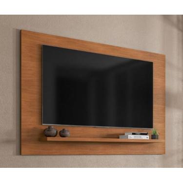 Imagem de Painel Safira para Tv até 60 Polegadas 1 Prateleira Cedro - Rede Móvei